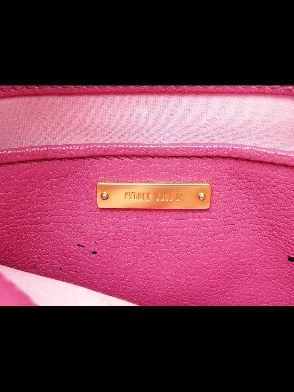 Miu Miu Two-Tone Pink Leather Top-Handle Satchel